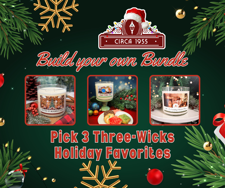 Three Wick Holiday Favorites - Build Your Own Bundle