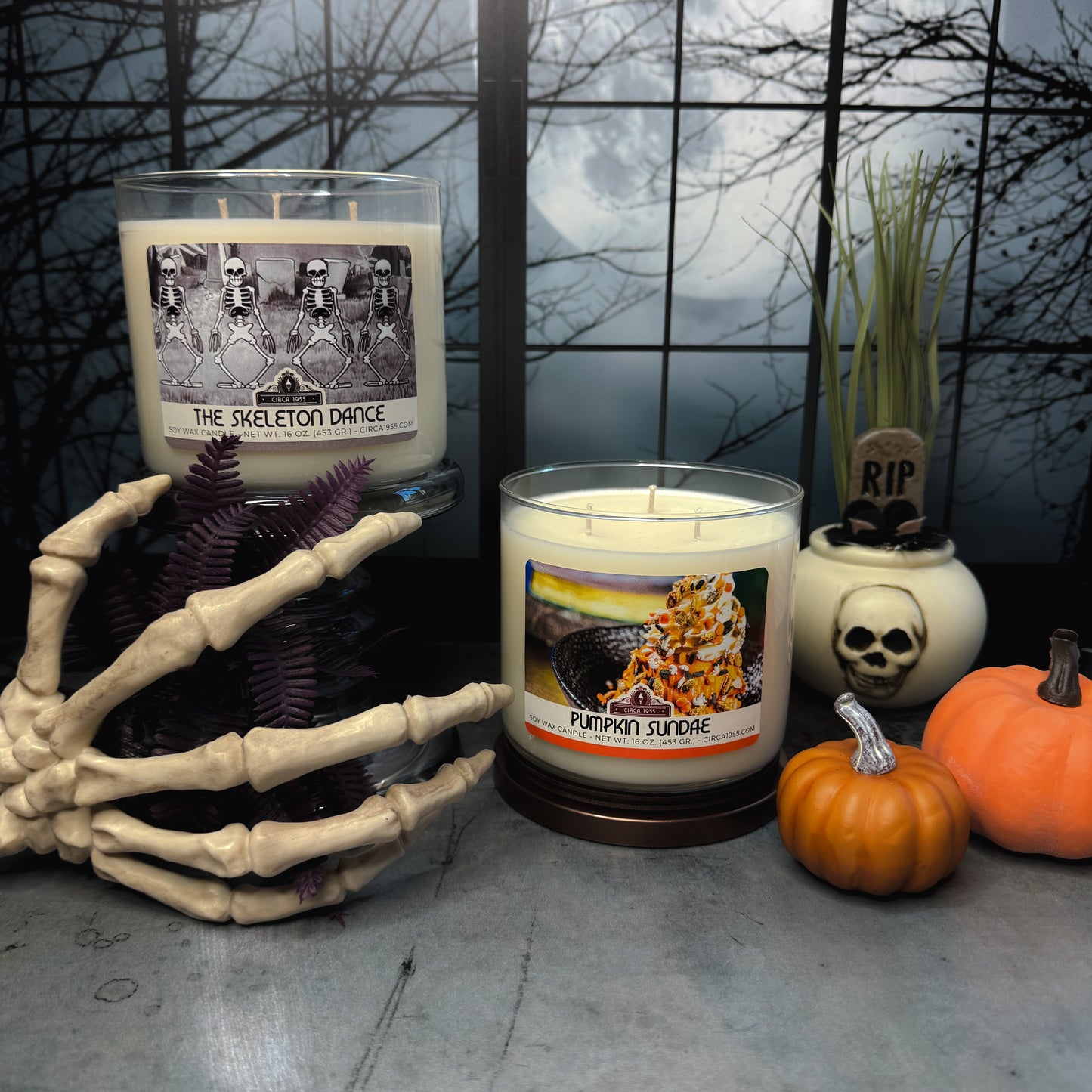 Circa 1955 Candle Box - Two Three Wick Candles