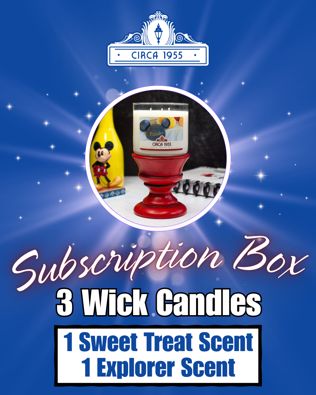Circa 1955 Subscription Box - Two Three Wicks