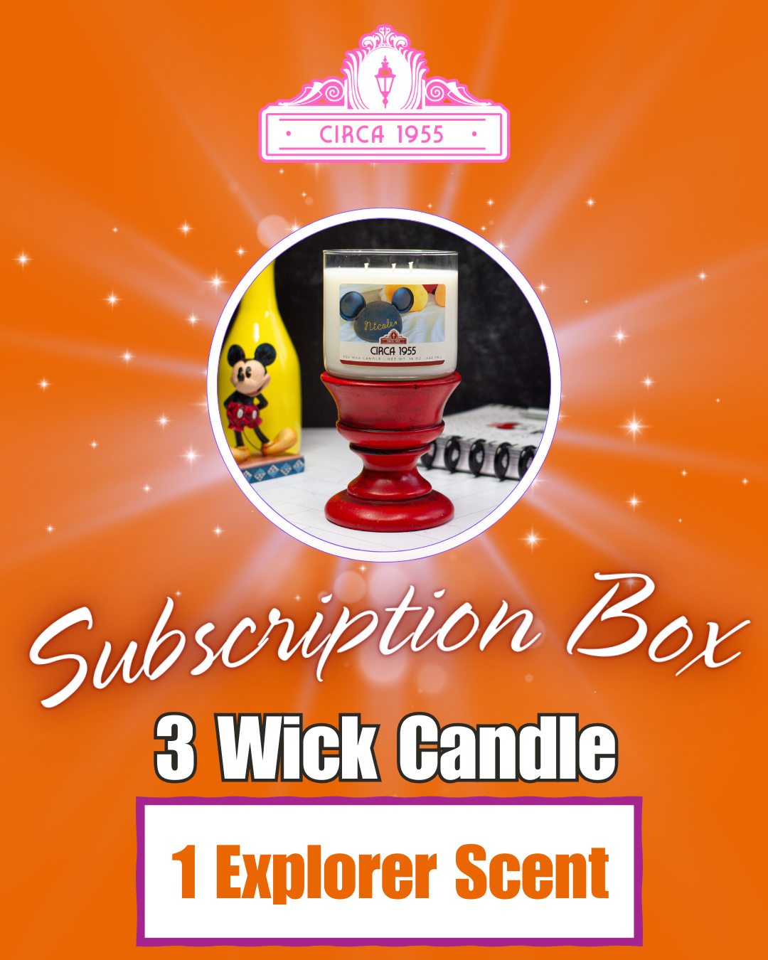 Circa 1955 Subscription Box - Three Wick: Explorer
