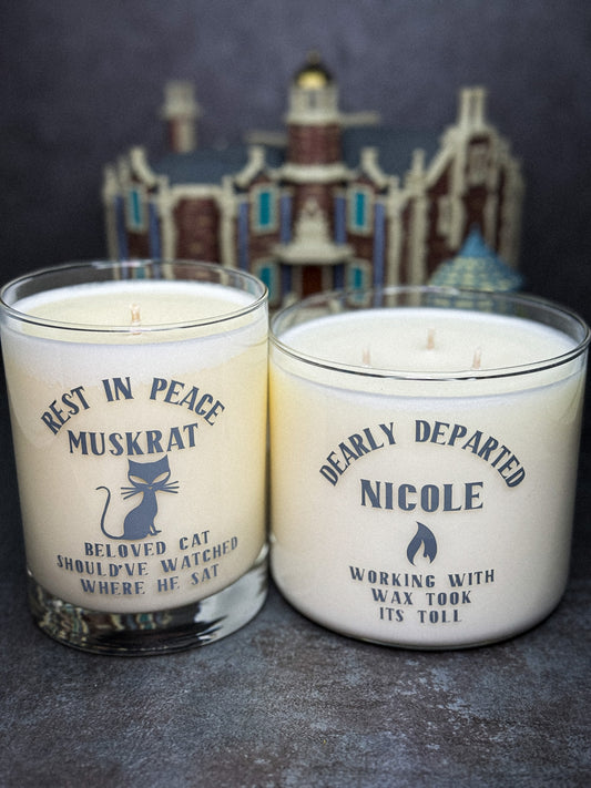 Haunted Mansion Tombstone Candle