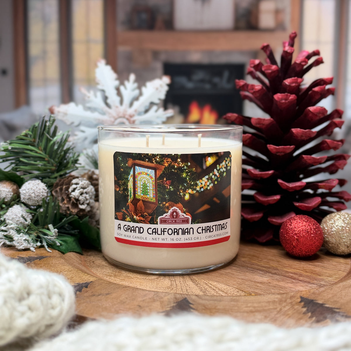 A Grand Californian Christmas - Three Wick Candle