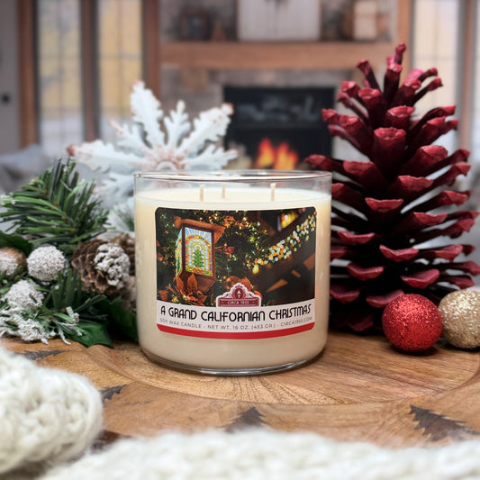 A Grand Californian Christmas - Three Wick Candle