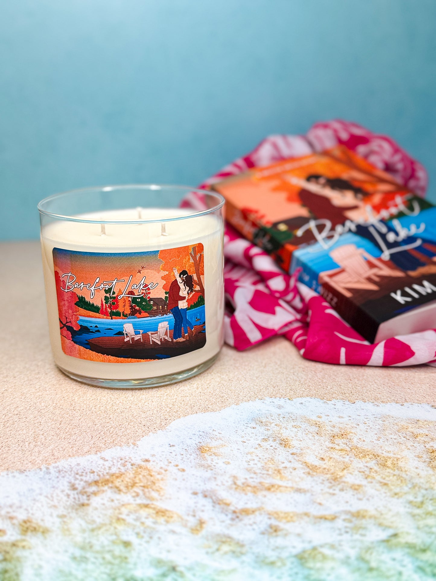 Barefoot Lake Three Wick Candle