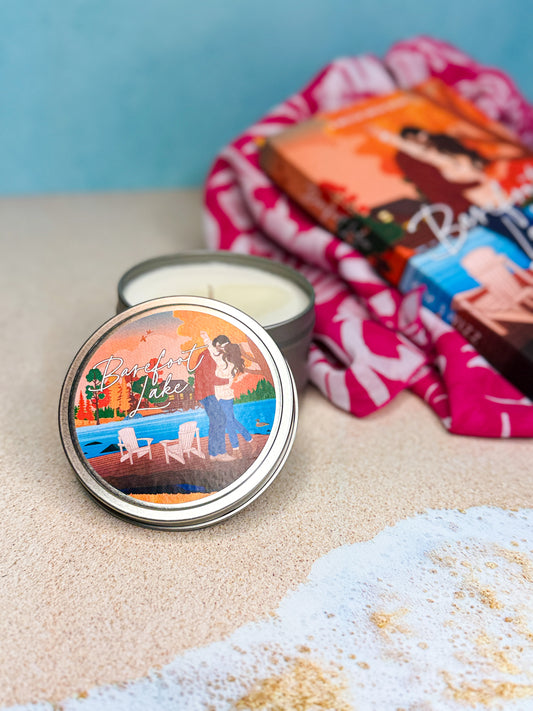 Barefoot Lake Large Tin Candle