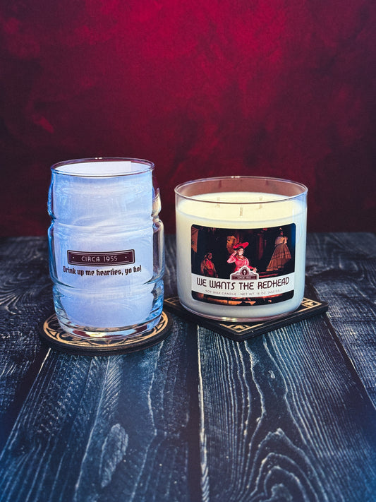 Pirate Barrel Glass Gift Set