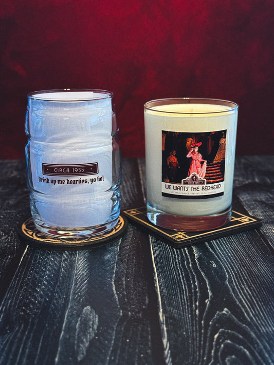 Pirate Barrel Glass Gift Set