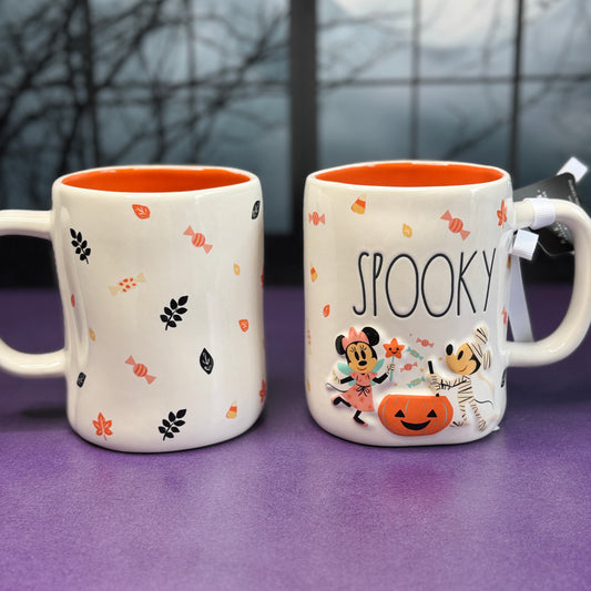 Mickey + Minnie Halloween Mug Candle