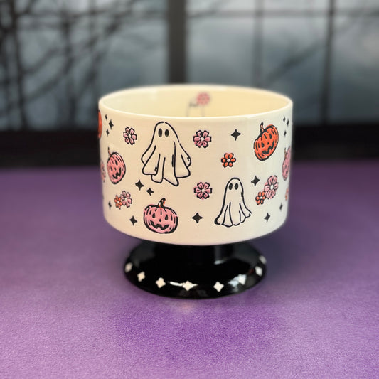 Halloween Pedestal 3 Wick Candles