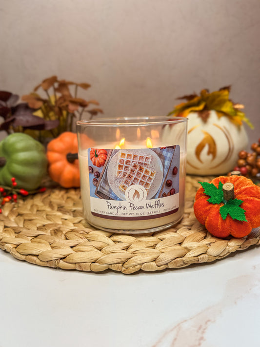 Pumpkin Pecan Waffles