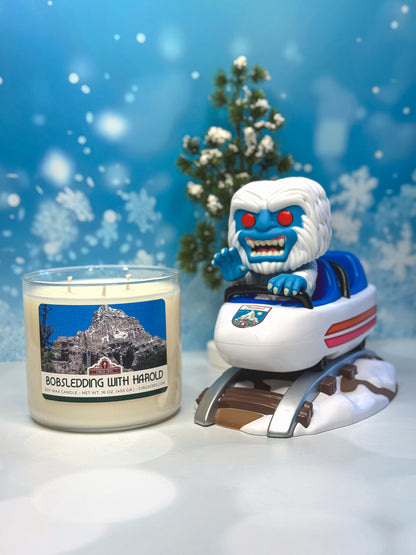 Bobsledding with Harold