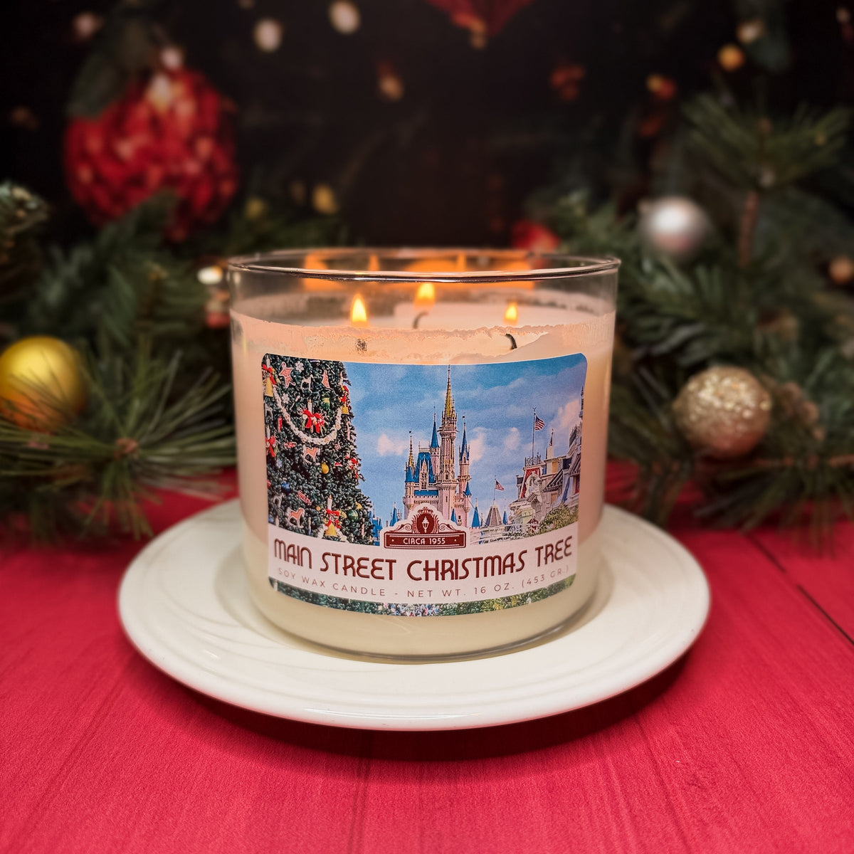 Main Street Christmas Tree - Candles
