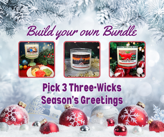 Three Wick Season's Greetings - Build Your Own Bundle