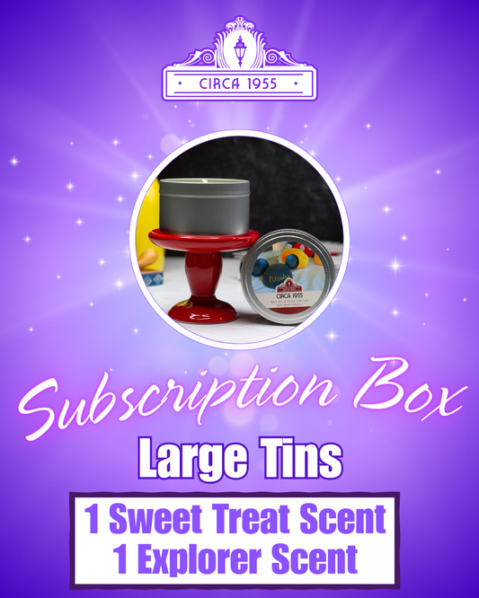 Circa 1955 Subscription Box - Large Tins