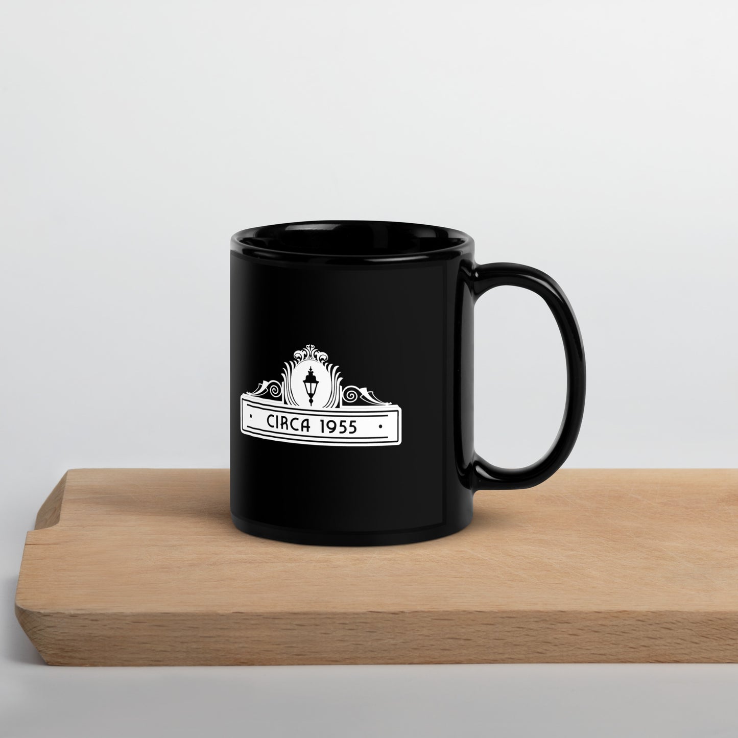 Circa 1955 Black Glossy Mug