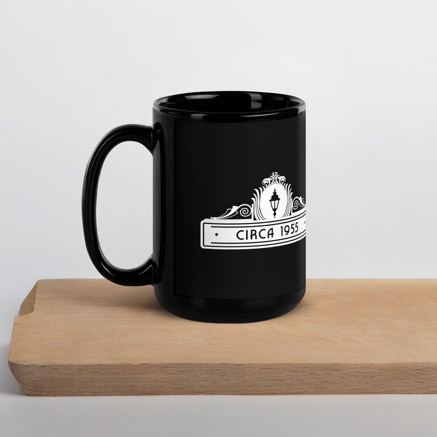 Circa 1955 Black Glossy Mug