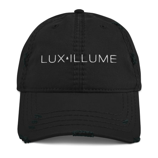 Black Distressed Hat